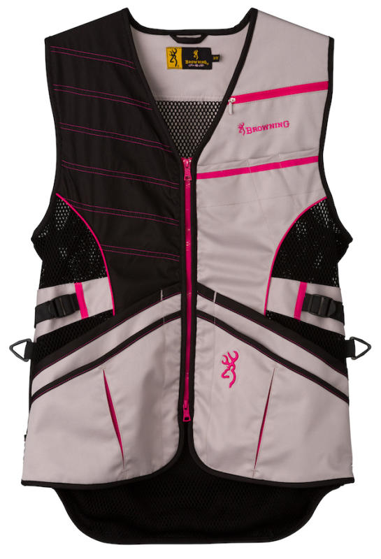 ACE Shooting vest Hers - Black-Grey-Pink