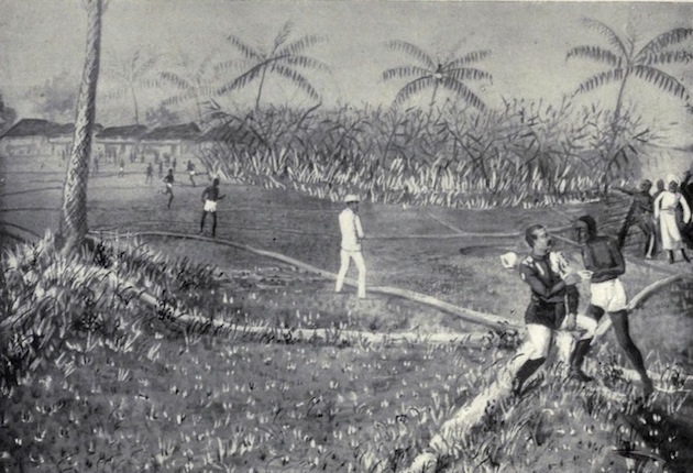 Native with a bowl of water Plate XIV