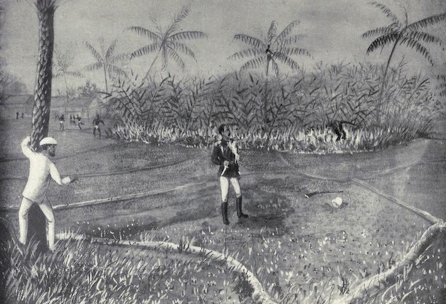 Tiger tumbling over the pogah Plate XII