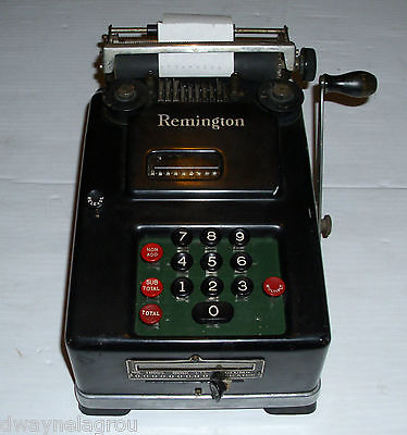 A Remington adding machine.