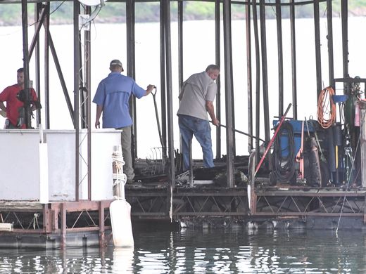 Portman Marina Reopens As Fire Recovery Begins