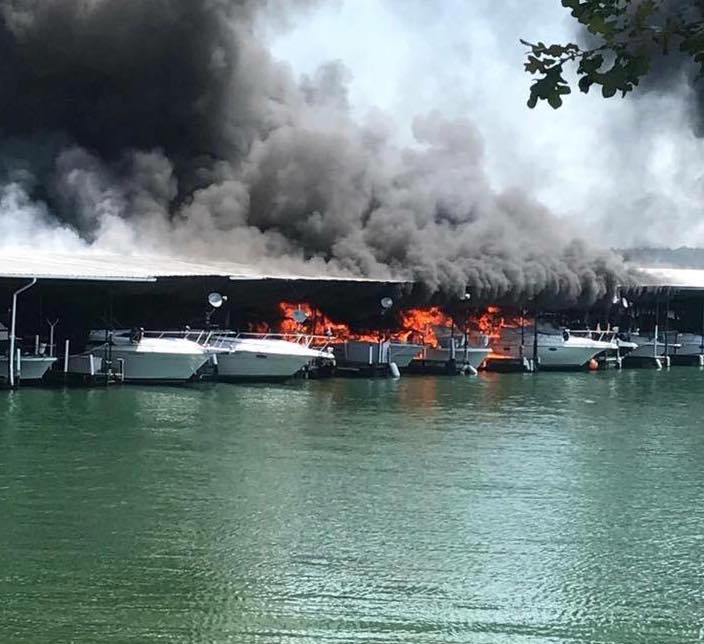 Huge Fire Destroys Part of Portman Marina