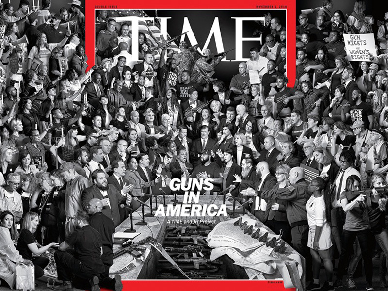 Time Magazine on Target with Gun Cover