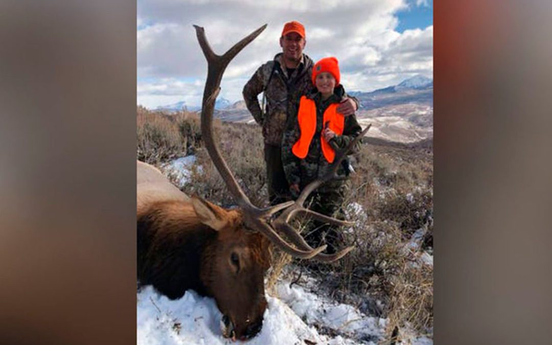 12 Year Old Boy Takes First Elk Thanks to NFL QB