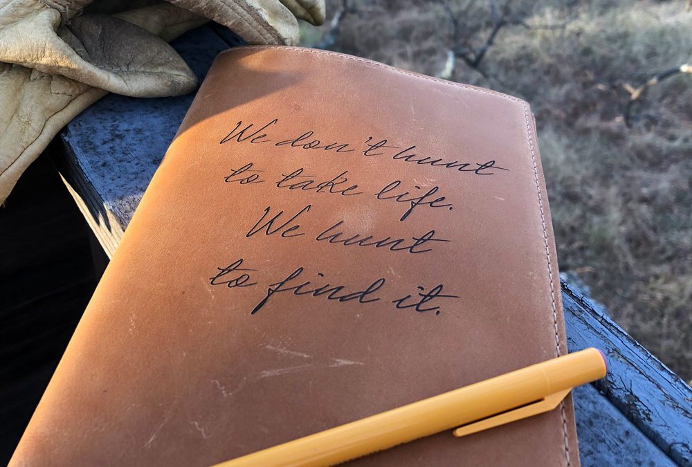 Bearing Burdens in My Hunting Journal