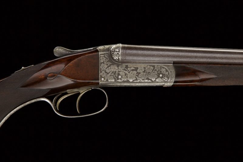 damascus steel barreled shotgun