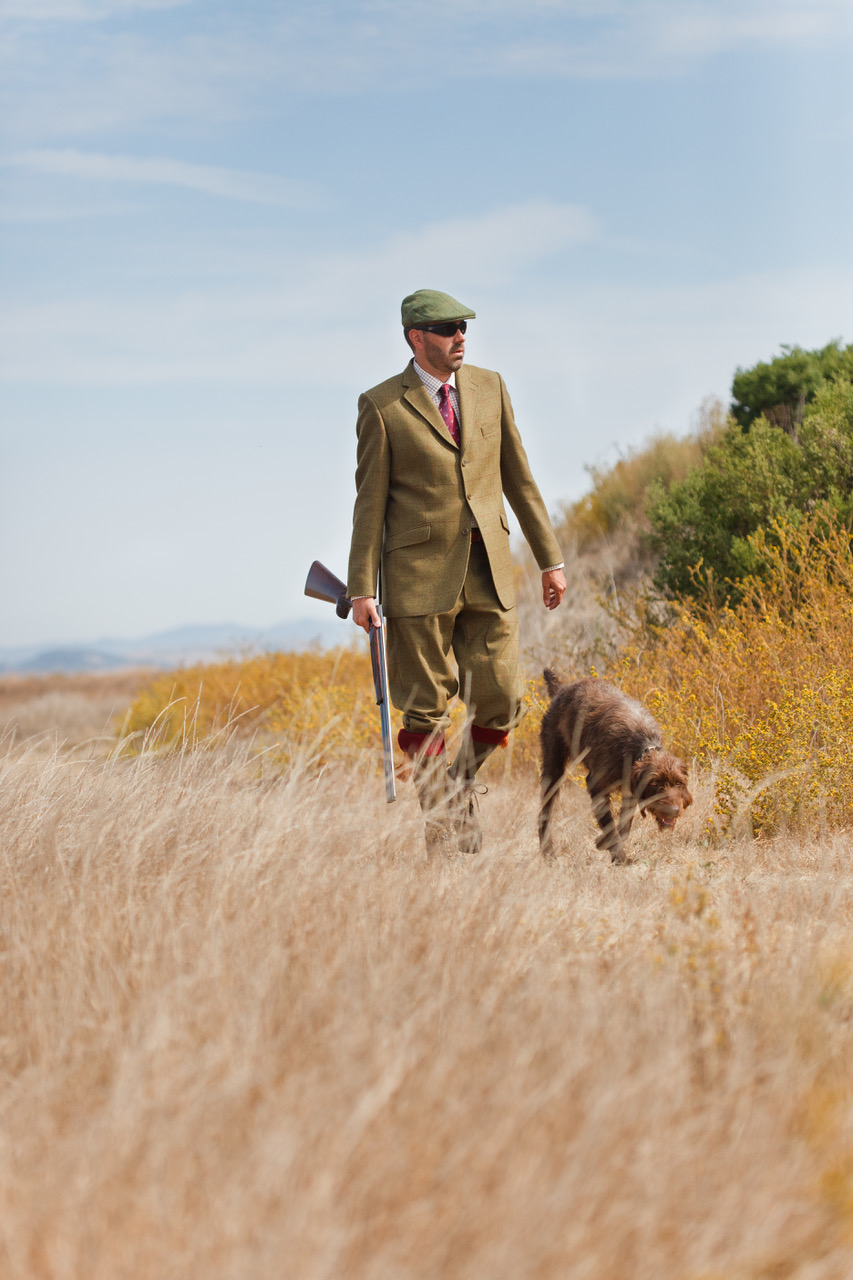 hunter with dog