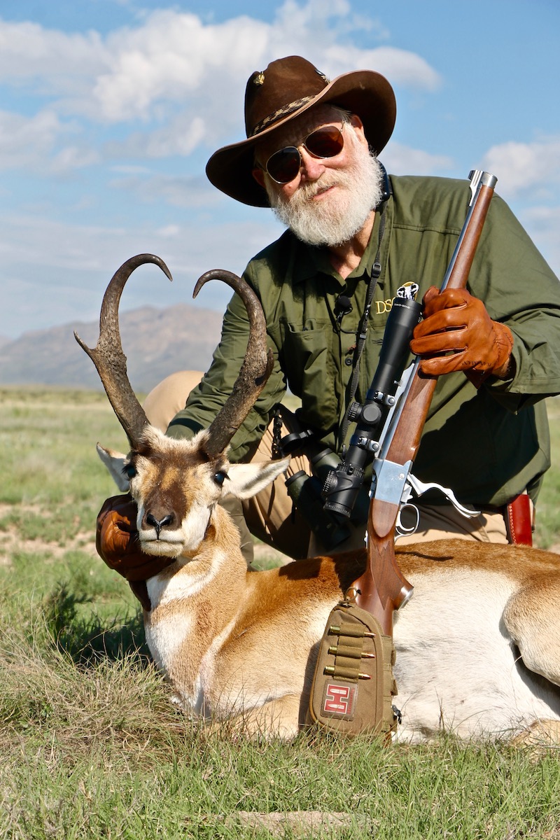 Larry Weishuhn with antelope buck