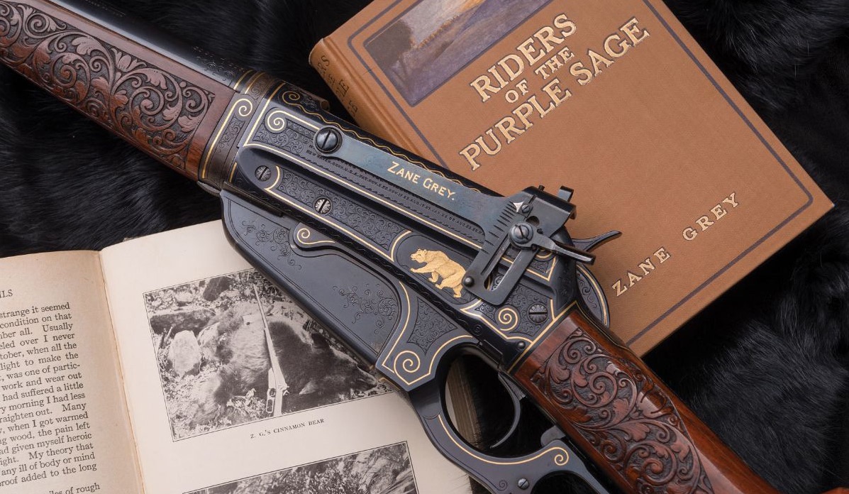 The ’95 presented to Zane Grey by the Winchester Repeating Arms Co in 1924.