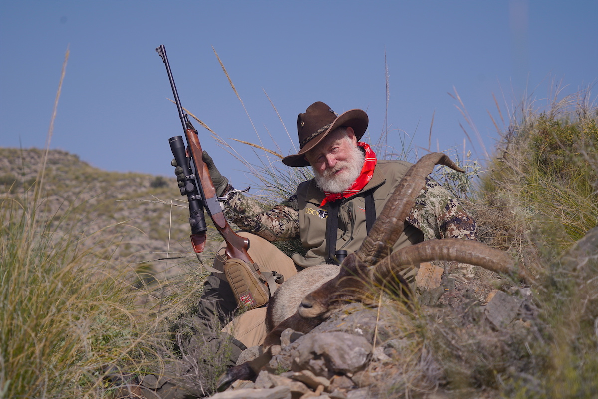 hunter with ibex long range hunting