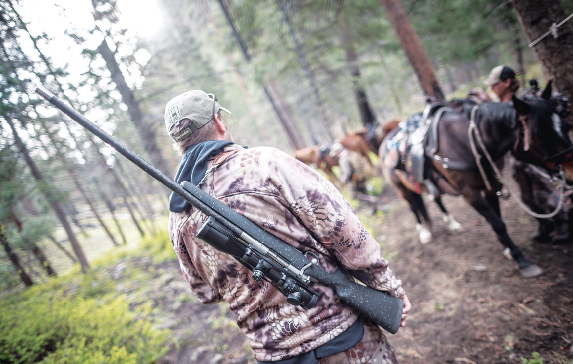 hunting on horseback