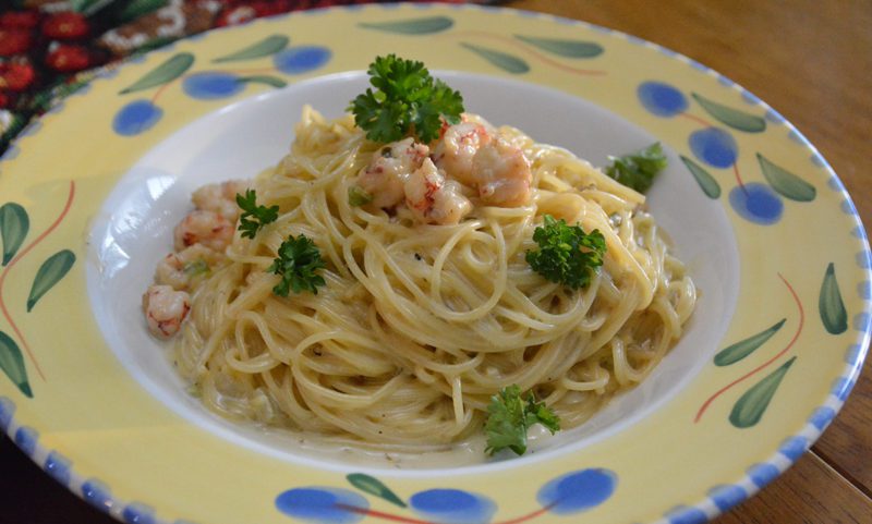crawfish pasta dish