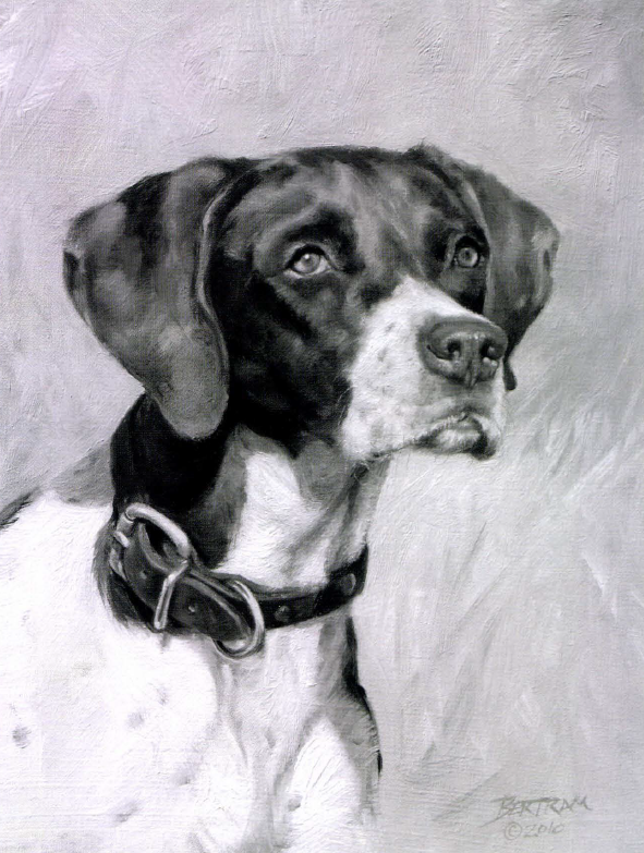 pointer gundog painting