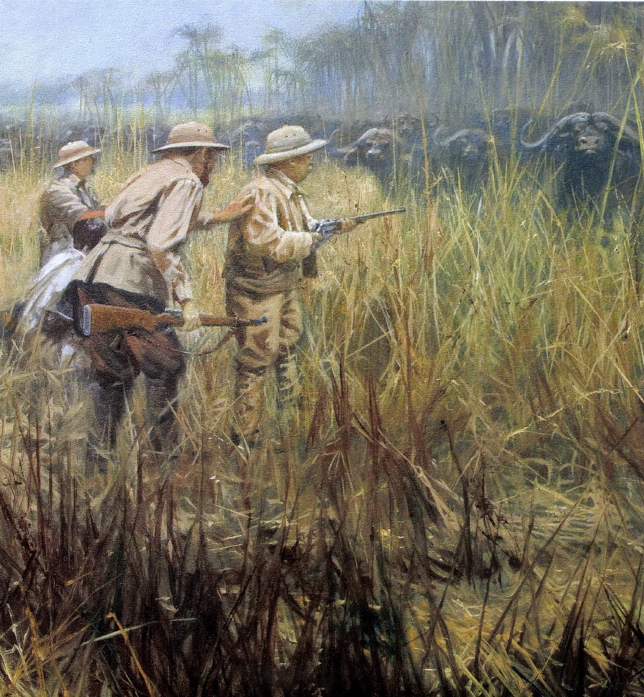 john seerey-lester buffalo hunters painting