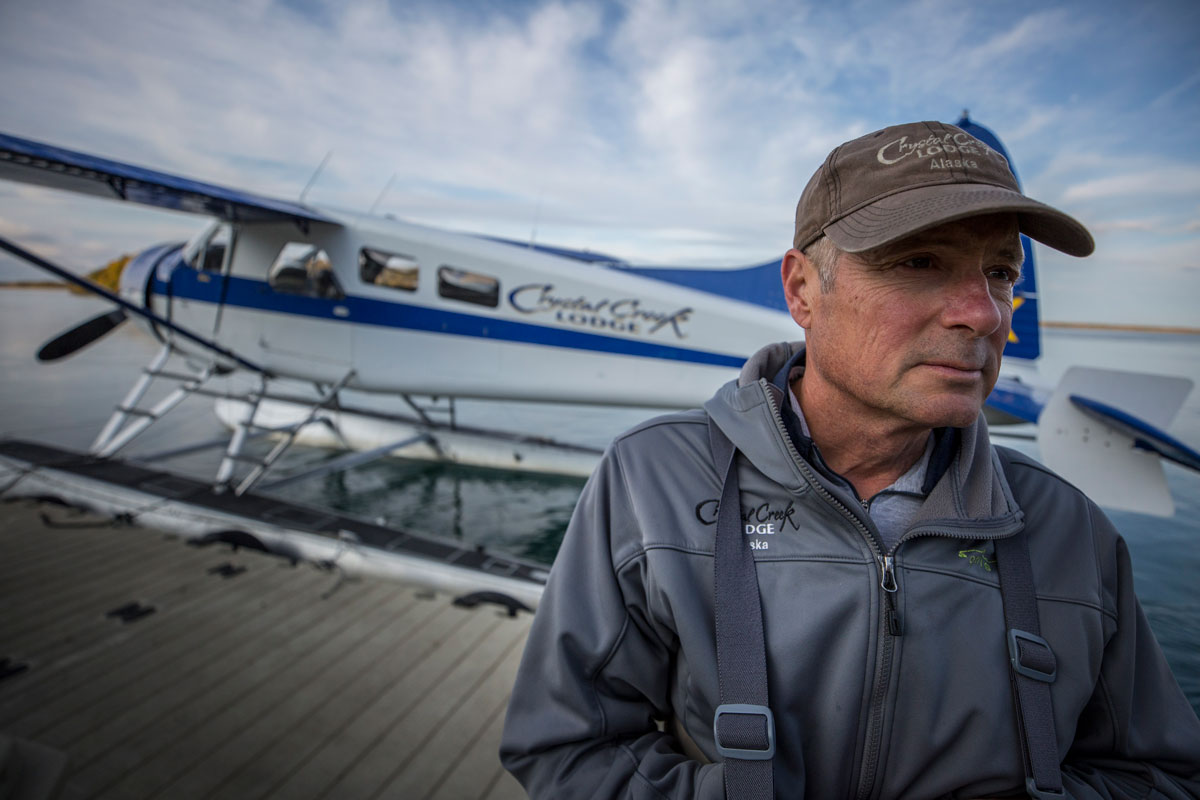 bush plane and pilot