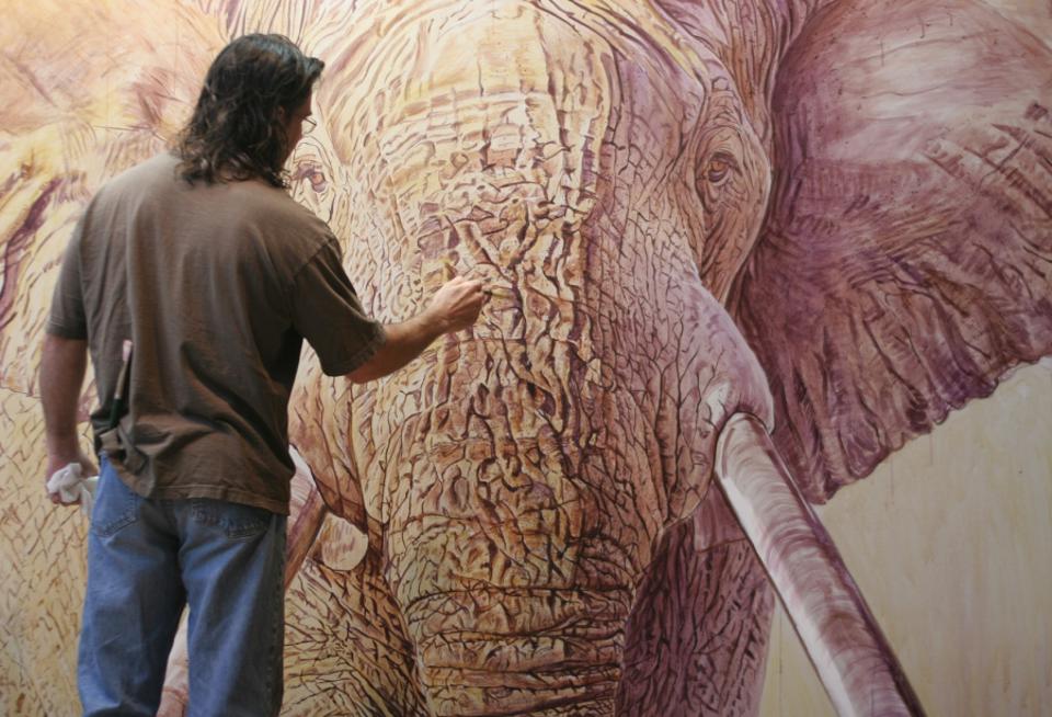 banovich painting elephant