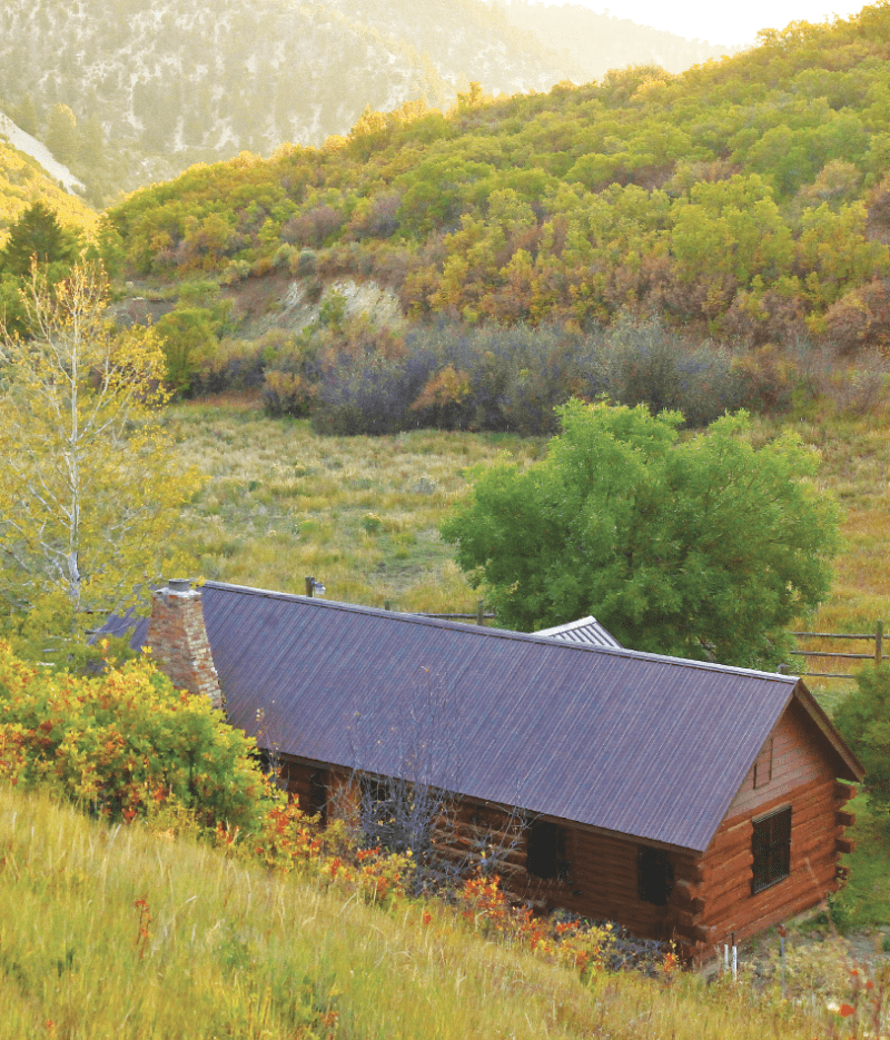 cabin in mountains