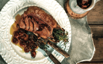 Roasted Duck with Honeyed Figs