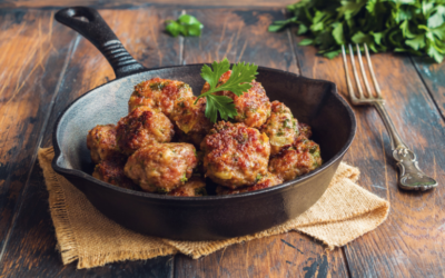 Tangy Venison Meatballs in Creamy Horseradish Sauce