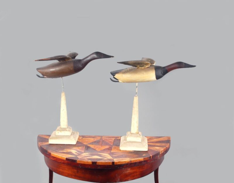 waterfowl art duck table