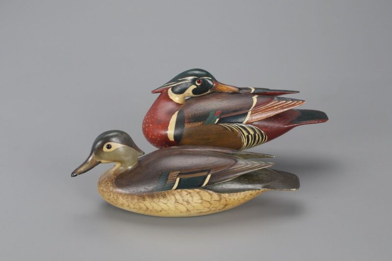 waterfowl art wood duck decoy auction