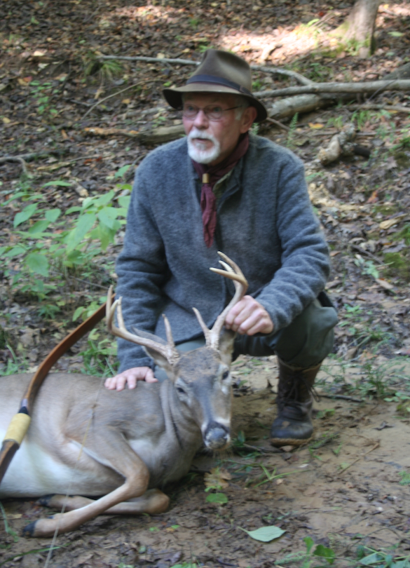 bowhunter whitetail deer