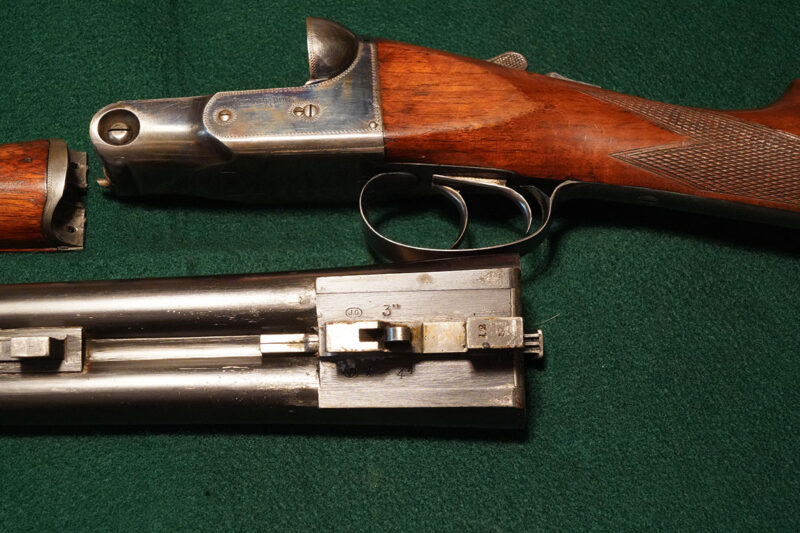 Disassembled shot gun