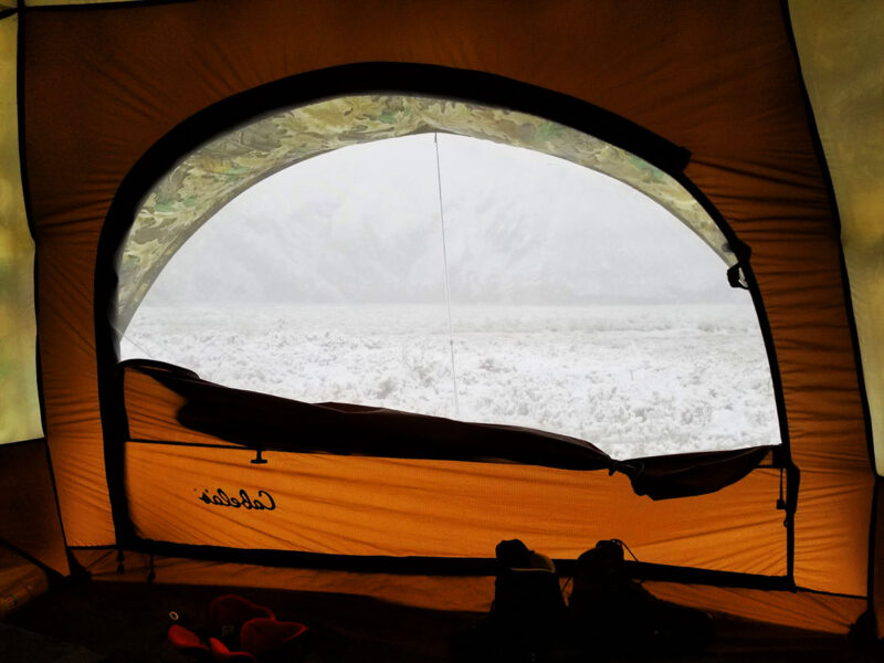 tent opening