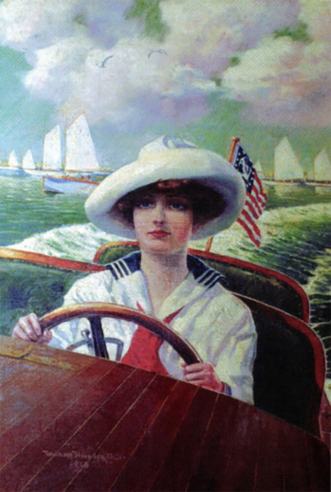 lady in boat